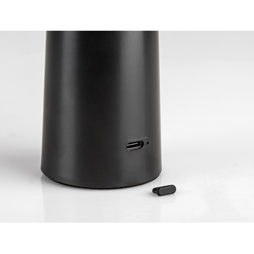 Rabalux - Candeeiro de mesa tátil LED com regulação POLPERRO LED/3W/3,7V 1200mAh preto