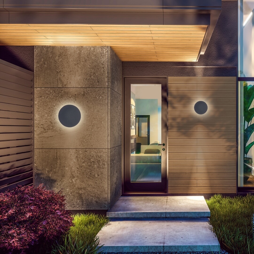 Rabalux - Iluminação de parede exterior LED 15W/230V 2700/4000/6500K IP65 cinzento