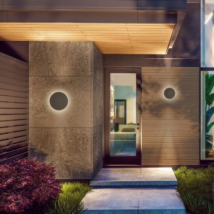 Rabalux - Iluminação de parede exterior LED 15W/230V 2700/4000/6500K IP65 castanho