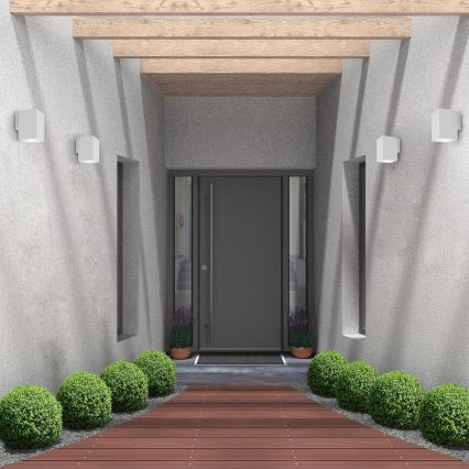 Rabalux - Iluminação de parede exterior LED LED/9W/230V 2700/4000/6500K IP65 branco