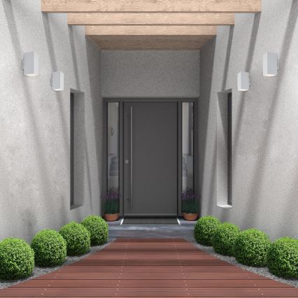 Rabalux - Iluminação de parede exterior LED LED/18W/230V 2700/4000/6500K IP65 branco