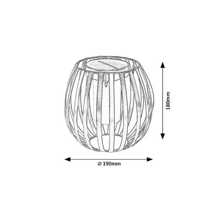 Rabalux - Luminária Solar LED LED/1W/1,2V 300mAh IP44