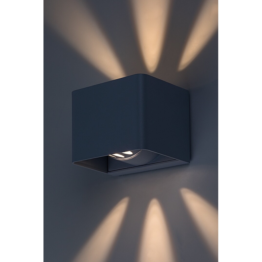 Rabalux - Iluminação de parede exterior LED LED/10W/230V IP54 cinzento