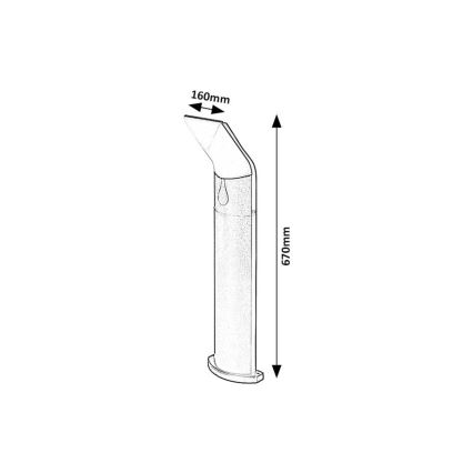 Rabalux - Candeeiro exterior LED LED/10W/230V IP54
