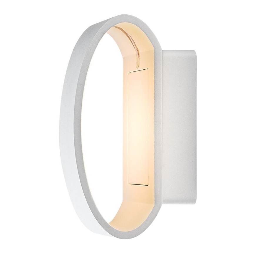 Rabalux - Aplique de parede LED para exterior, 9 W, 230 V, IP54, branco