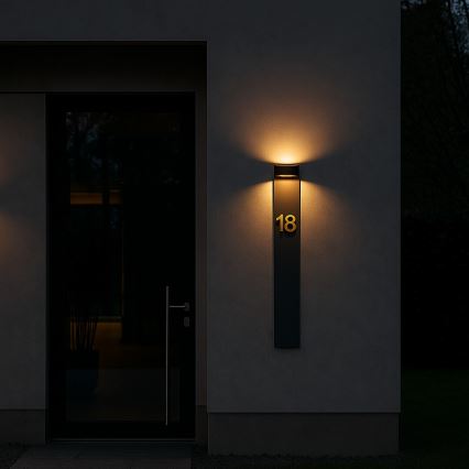 Rabalux - Aplique de parede exterior LED/9W/230V IP54 antracite