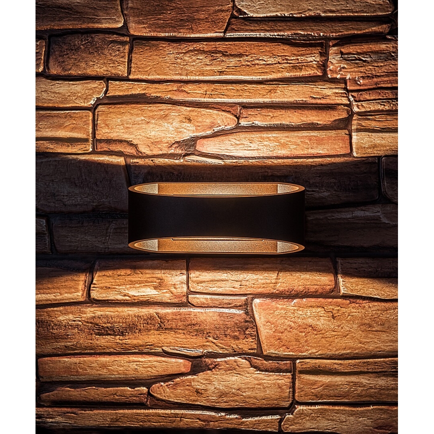 Rabalux - Aplique de parede exterior LED/9W/230V IP54 castanho