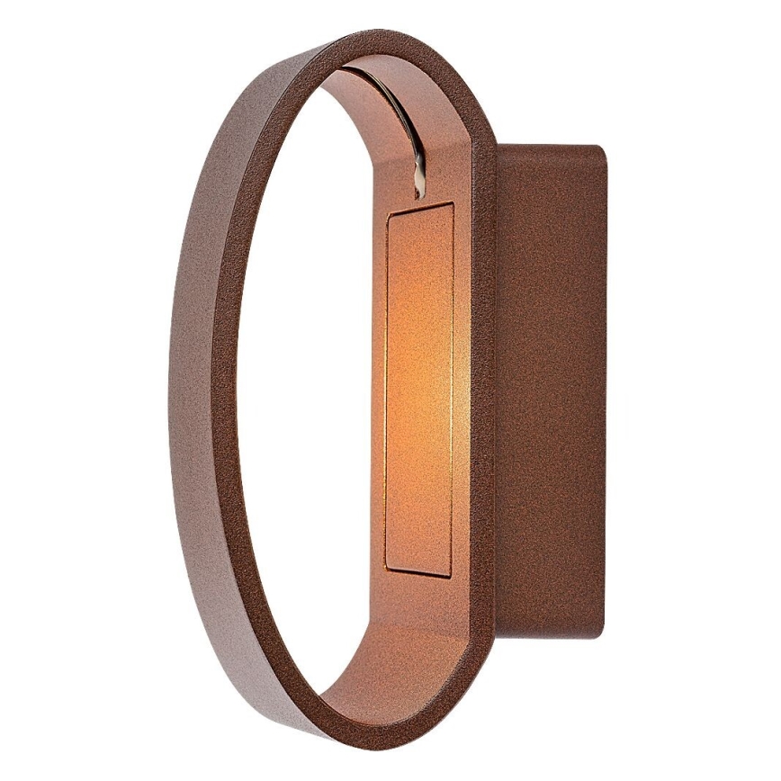 Rabalux - Aplique de parede exterior LED/9W/230V IP54 castanho