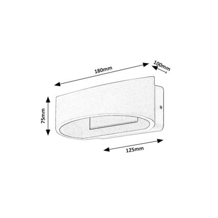 Rabalux - Aplique de parede exterior LED/9W/230V IP54 castanho