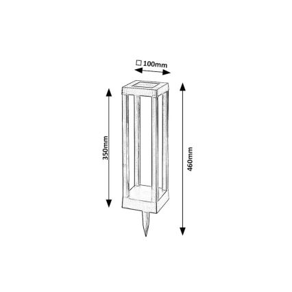 Rabalux - Luminária Solar LED LED/0,18W/3,7V IP44 500 mAh