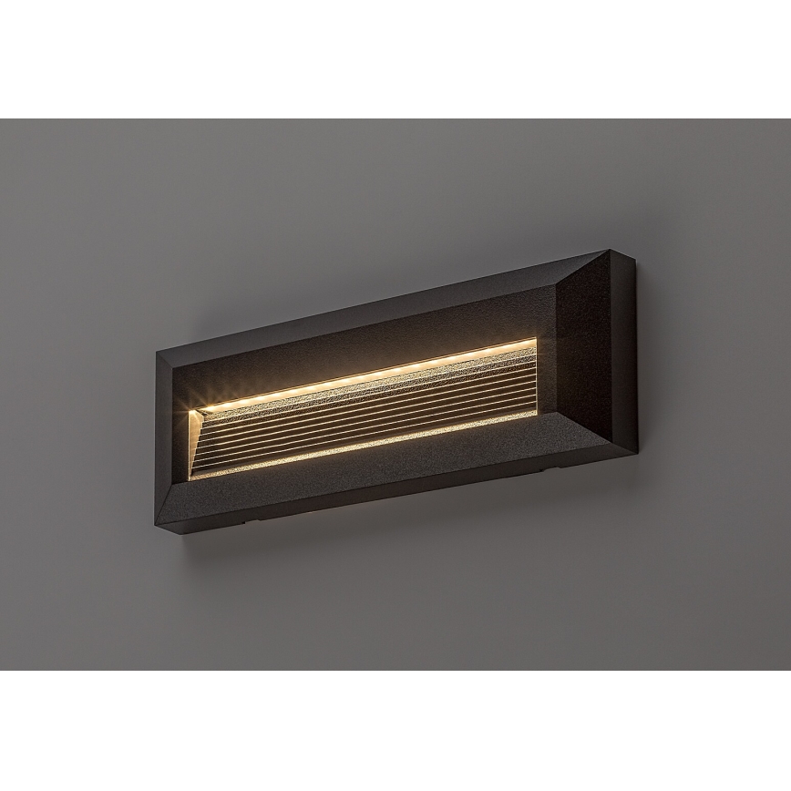 Rabalux - Aplique de parede LED para exterior LED/6W/230V IP65 preto