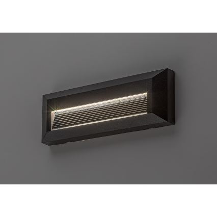 Rabalux - Aplique de parede LED para exterior LED/6W/230V IP65 preto