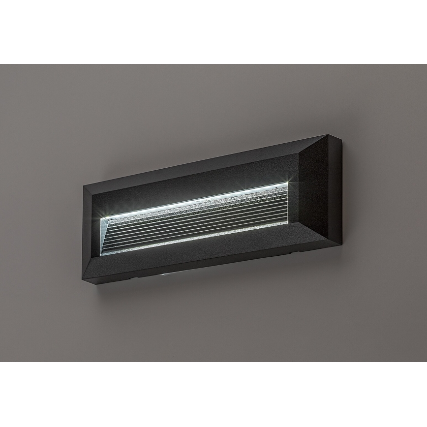 Rabalux - Aplique de parede LED para exterior LED/6W/230V IP65 preto