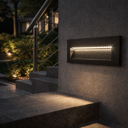 Rabalux - Aplique LED de parede para exterior LED/6W/230V IP65 preto