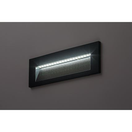 Rabalux - Aplique LED de parede para exterior LED/6W/230V IP65 preto