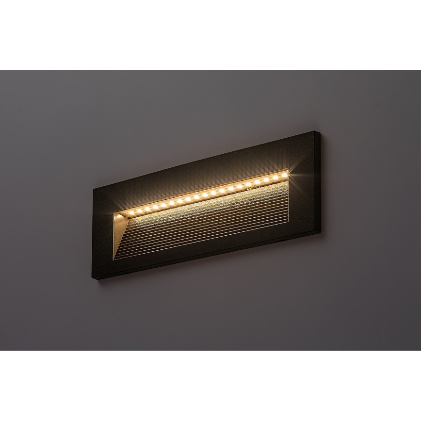 Rabalux - Aplique LED de parede para exterior LED/6W/230V IP65 preto