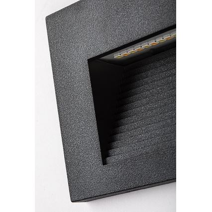 Rabalux - Aplique LED de parede para exterior LED/6W/230V IP65 preto
