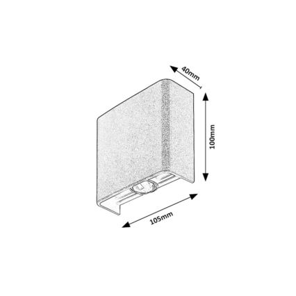 Rabalux - Aplique de parede LED para exterior 2W/230V 2000/2700/4000K IP65