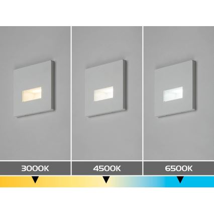 Rabalux - Candeeiro de escada LED/1W/230V 3000/4500/6500K branco