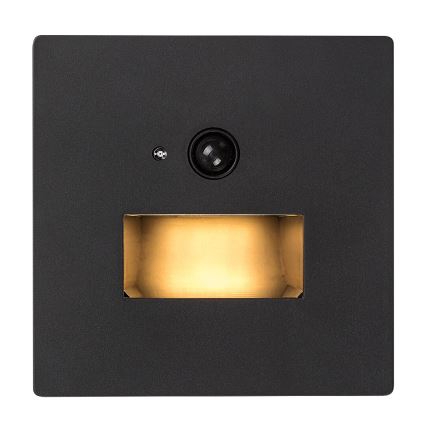 Rabalux - Luminária LED para escadas com sensor de movimento e crepúsculo LED/1W/230V 3000/4500/6500K preta