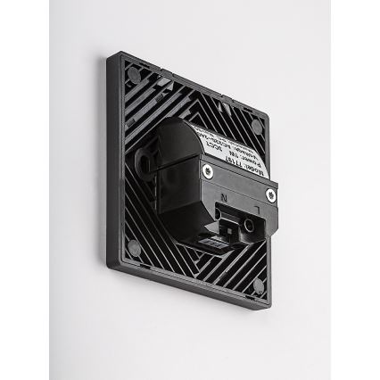 Rabalux - Luminária LED para escadas com sensor de movimento e crepúsculo LED/1W/230V 3000/4500/6500K preta