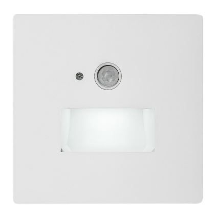 Rabalux - Candeeiro LED para escadas com sensor de movimento e sensor crepuscular LED/1W/230V 3000/4500/6500K branco
