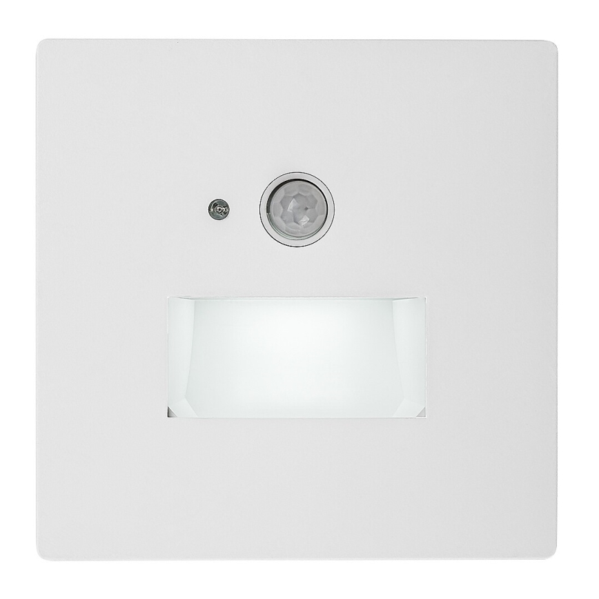 Rabalux - Candeeiro LED para escadas com sensor de movimento e sensor crepuscular LED/1W/230V 3000/4500/6500K branco