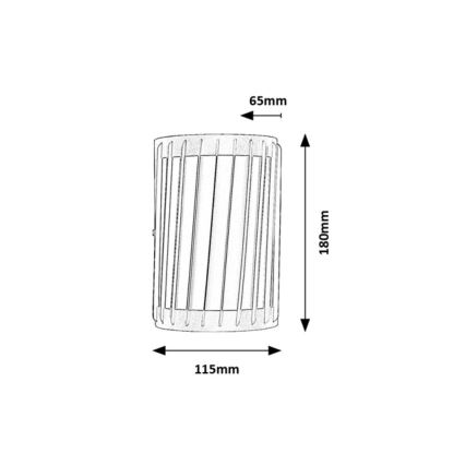 Rabalux - Arandela de parede para exterior LED/6W/230V IP54