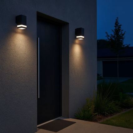 Rabalux - Aplique de parede exterior LED/9W/230V IP65 antracite