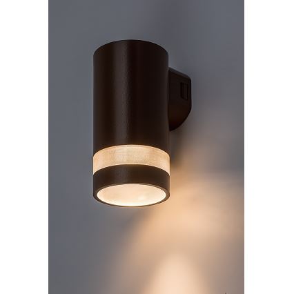Rabalux - Candeeiro de parede exterior LED/9W/230V IP65 castanho