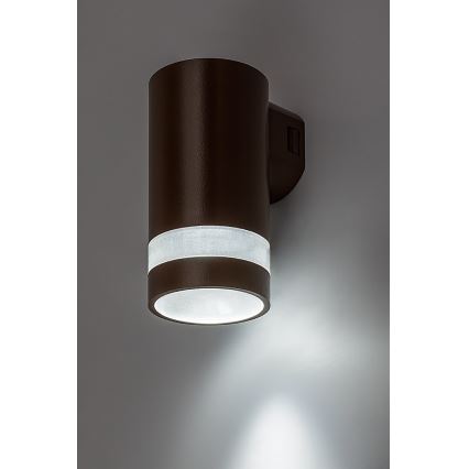 Rabalux - Candeeiro de parede exterior LED/9W/230V IP65 castanho