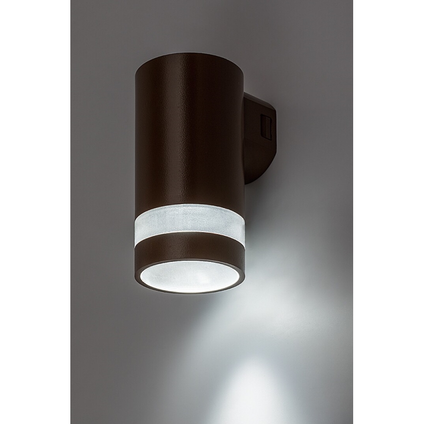 Rabalux - Candeeiro de parede exterior LED/9W/230V IP65 castanho