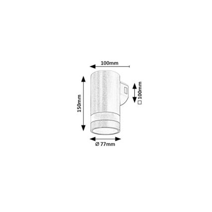 Rabalux - Candeeiro de parede exterior LED/9W/230V IP65 castanho