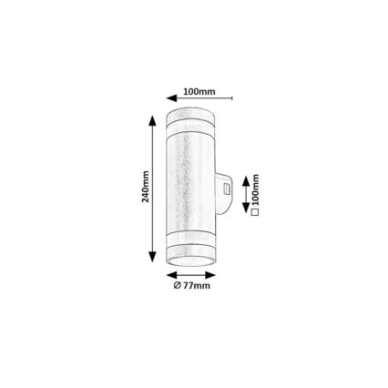 Rabalux - Aplique de parede exterior LED/16W/230V IP65 castanho