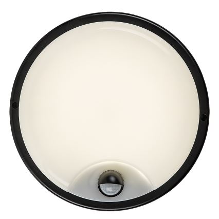 Rabalux - Luminária de parede LED para exterior com sensor LED/18W/230V IP65 preta