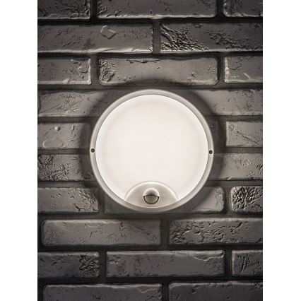 Rabalux - Aplique de parede LED para exterior com sensor LED/18W/230V IP65, branco