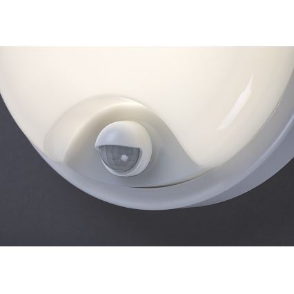 Rabalux - Aplique de parede LED para exterior com sensor LED/18W/230V IP65, branco