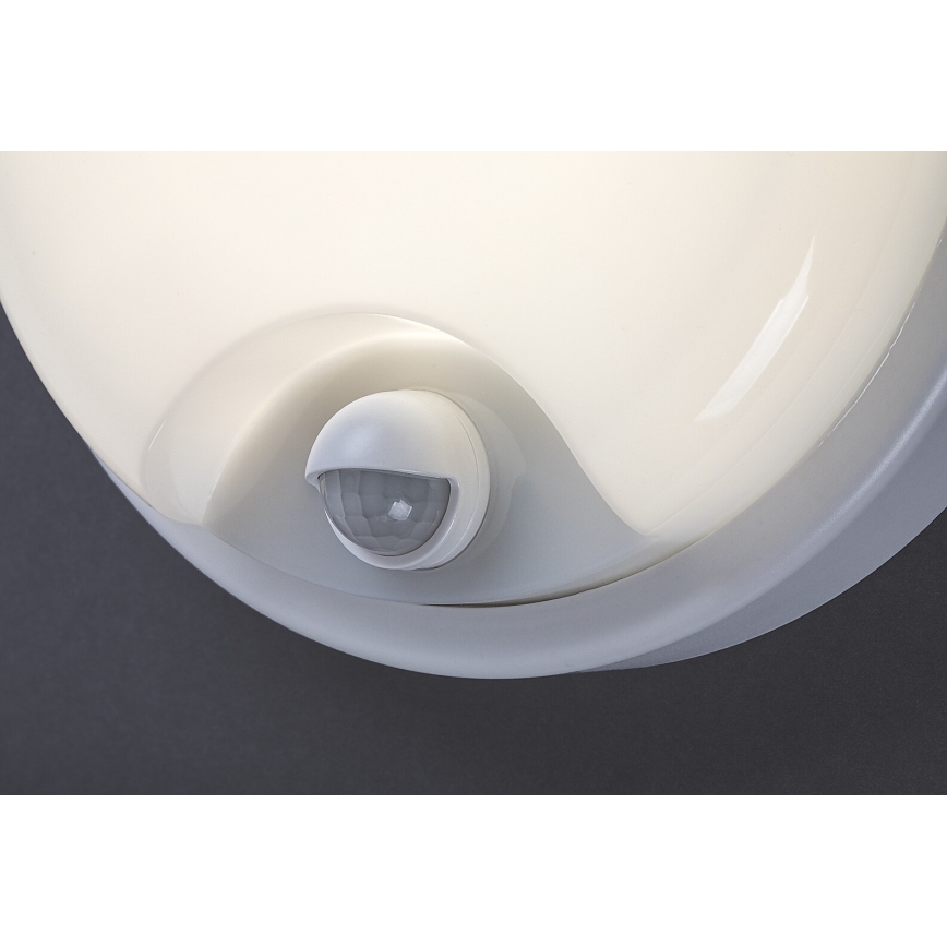 Rabalux - Aplique de parede LED para exterior com sensor LED/18W/230V IP65, branco