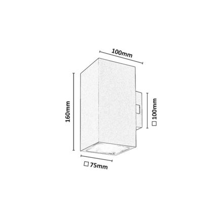Rabalux - Luminária de parede para exterior LED/18W/230V 2700/4000/6500K IP65