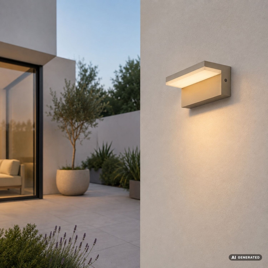 Rabalux - Aplique de parede exterior LED/9W/230V IP54 bege