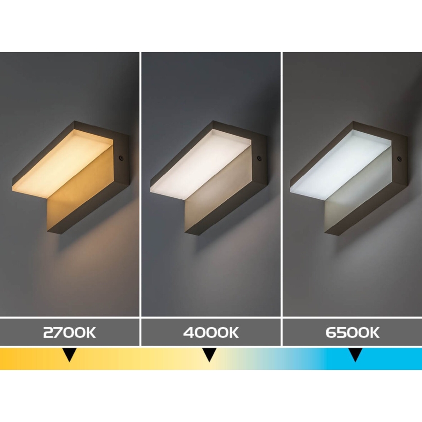 Rabalux - Aplique de parede exterior LED/9W/230V IP54 bege