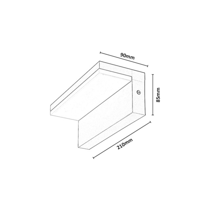 Rabalux - Aplique de parede exterior LED/9W/230V IP54 bege