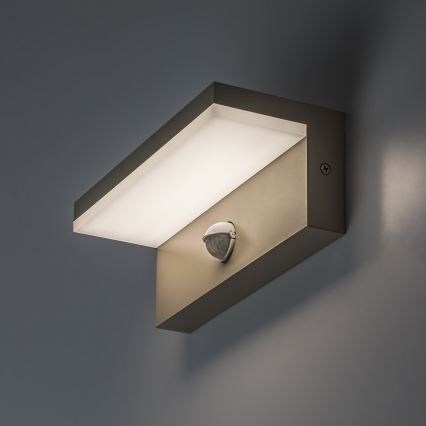 Rabalux - Aplique de parede exterior LED com sensor LED/9W/230V IP54 bege