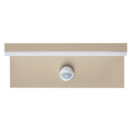 Rabalux - Aplique de parede exterior LED com sensor LED/9W/230V IP54 bege
