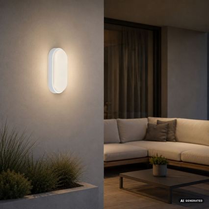 Rabalux - Aplique de parede para exterior LED/14W/230V IP54 branco