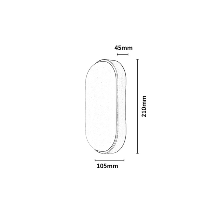 Rabalux - Aplique de parede para exterior LED/14W/230V IP54 branco
