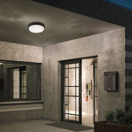 Rabalux - Candeeiro de tecto LED para exterior LED/14W/230V IP54 preto