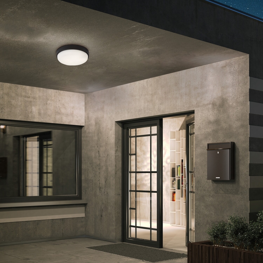 Rabalux - Candeeiro de tecto LED para exterior LED/14W/230V IP54 preto