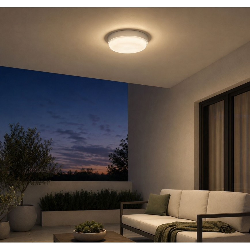Rabalux - Candeeiro de tecto para exterior LED/14W/230V IP54 branco