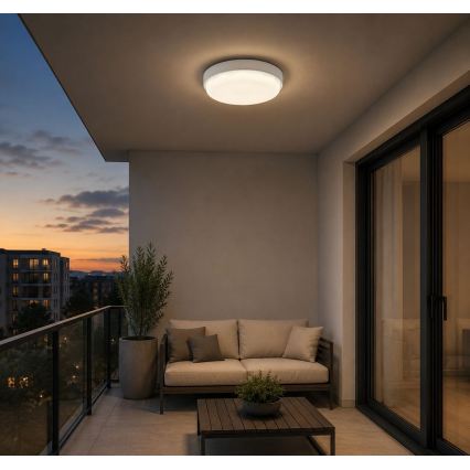 Rabalux - Candeeiro de tecto para exterior LED/14W/230V IP54 branco